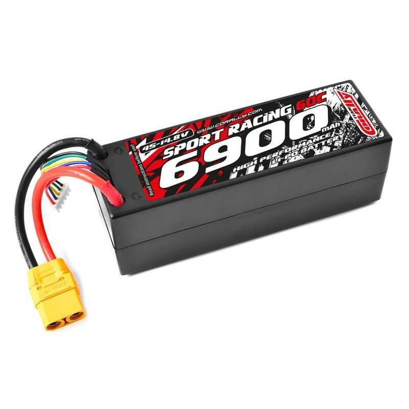 Baterie Li-Po Power Racing 60C 6900mAh 4S 14,8V cu carcasă dură și conector XT-90