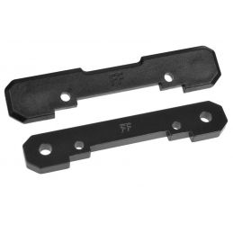 Suport braț suspensie față aluminiu 4mm cu capac compozit