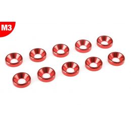 Șaibă din aluminiu pentru șuruburi cu cap plat M3, OD 8mm