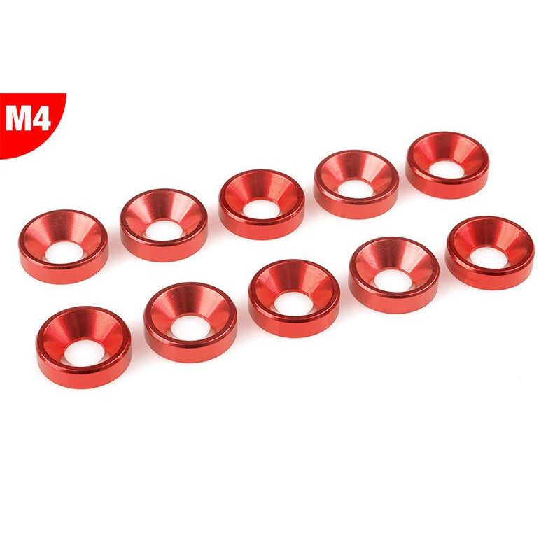 Șaibă din aluminiu pentru șuruburi cu cap plat M4