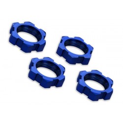 Piulite fixare roti 17mm eloxate albastru (4)