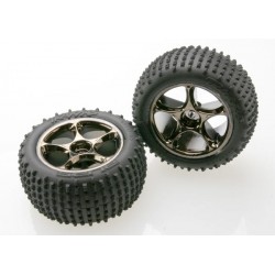 Roti negre cromate Tracer 2.2" cu anvelope Alias 2.2"