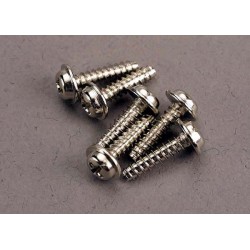 Suruburi autofiletante cu cap plat 3x12mm (6 buc)