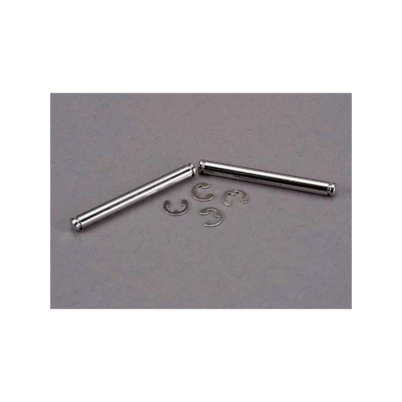 Bolturi suspensie cromate 31.5mm (2 buc) cu sigurante E-clips (4 buc)
