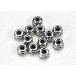 Piulite 2,5mm cu inel blocare din nylon (12 buc) 