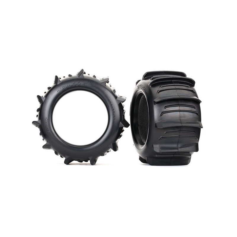 Anvelope 3.8" cu padele si insertii spuma