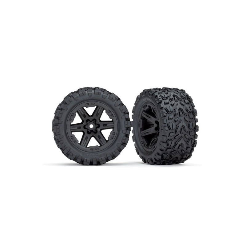 Roti negre RXT 2.8 cu anvelope Talon Extreme si insertii spuma (2 buc)