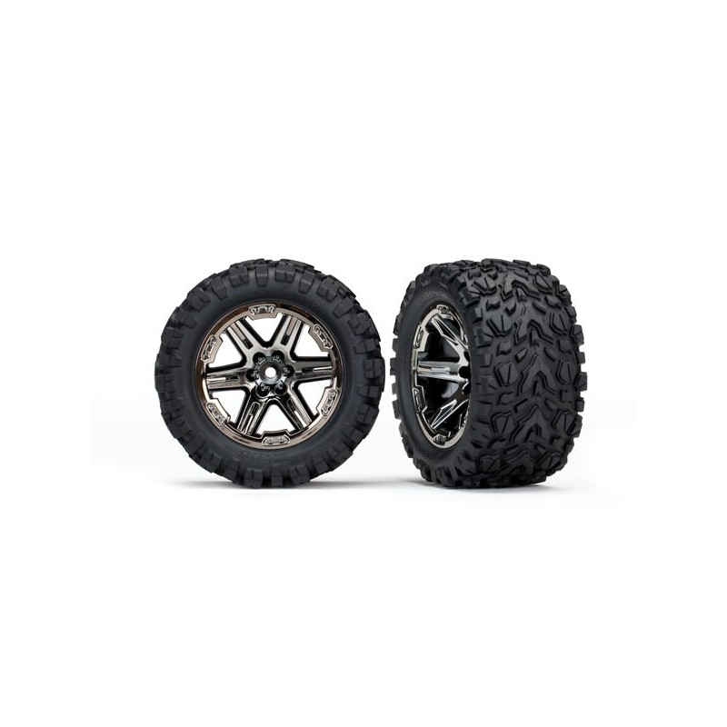Roti negre cromate RXT 2.8 cu anvelope Talon Extreme si insertii spuma (2 buc)