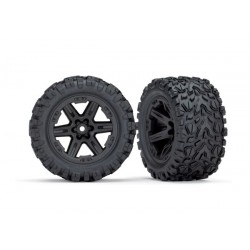 Roti negre RXT 2.8 cu anvelope Talon Extreme si insertii spuma pentru spate (2 buc)