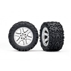 Roti negre cromate RXT 2.8 cu anvelope Talon Extreme si insertii spuma pentru spate(2 buc)