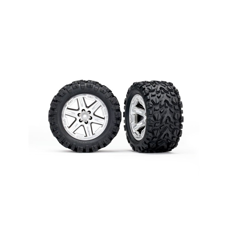 Roti negre cromate RXT 2.8 cu anvelope Talon Extreme si insertii spuma pentru spate(2 buc)