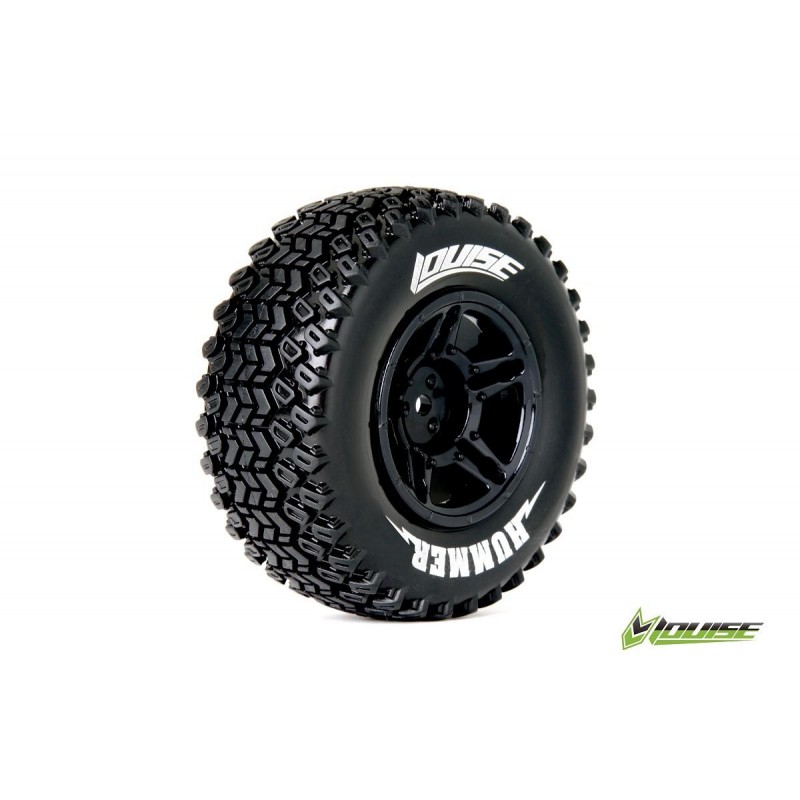 Roti negre cu anvelope moi Louise SC-Hummer pentru spate 