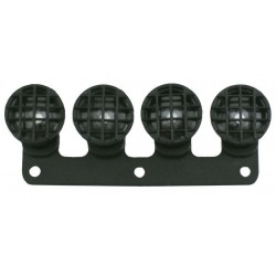 Bumper negru cu faruri