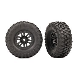 Set roți negre asamblate de...