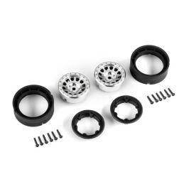Set jante cromate satin